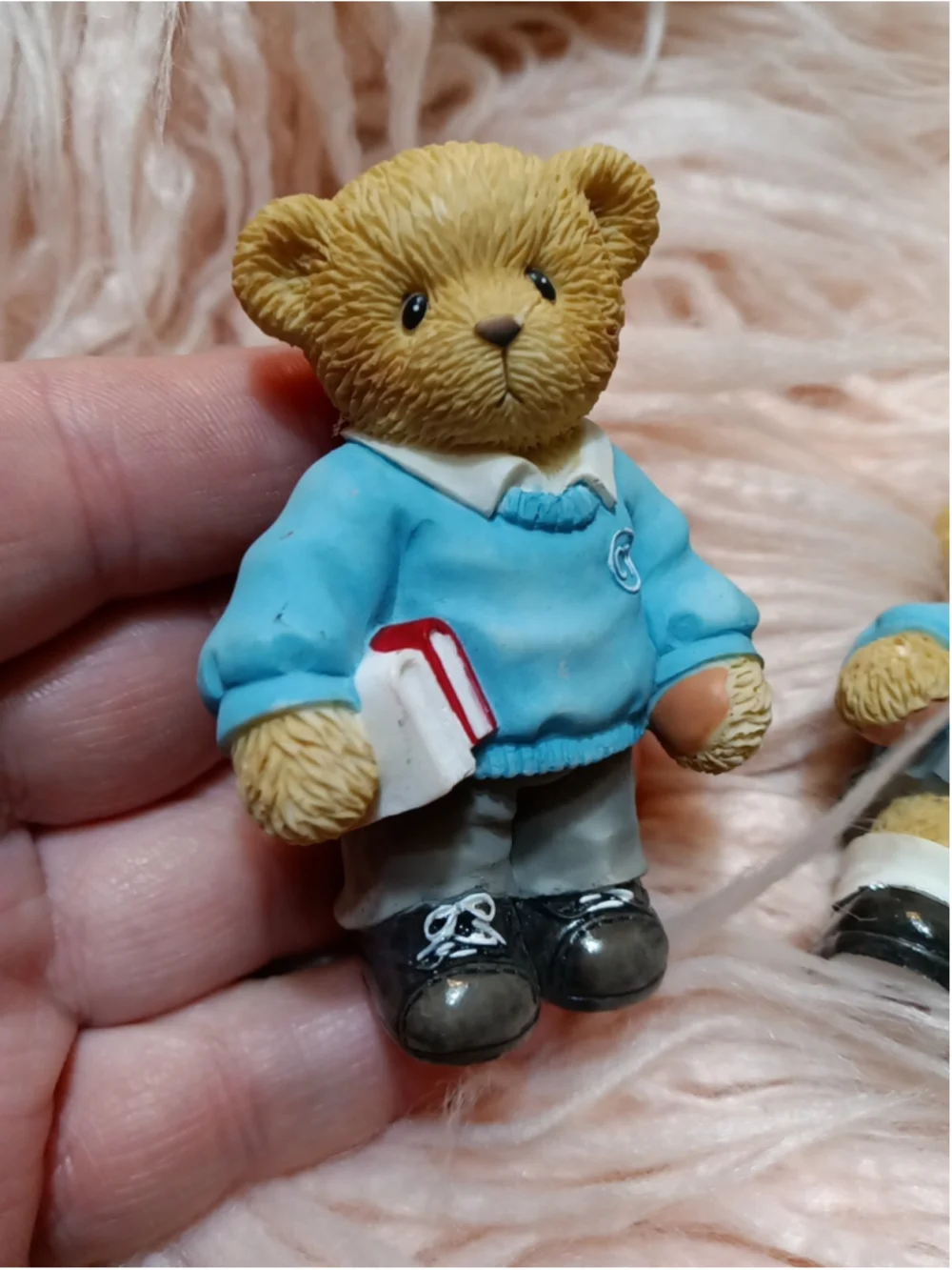 Cherished Teddies School Boy & Girl Learn All There Is To Learn 2003 Rare Set